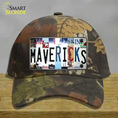 Mavericks Strip Art Novelty License Plate Hat Tag Cotton / Camoflauge