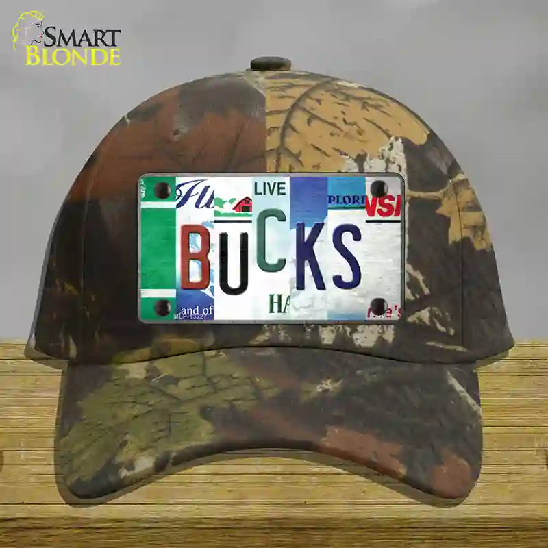 Bucks Strip Art Novelty License Plate Hat Tag Cotton / Camoflauge