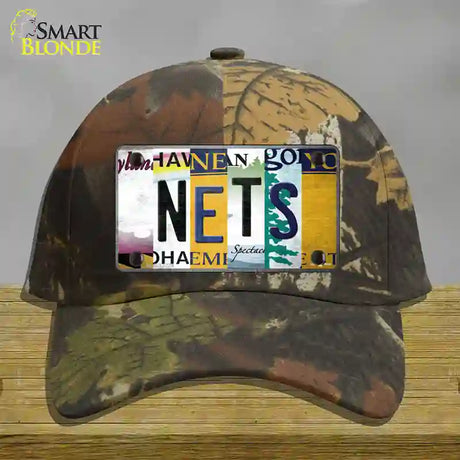 Nets Strip Art Novelty License Plate Hat Tag Cotton / Camoflauge