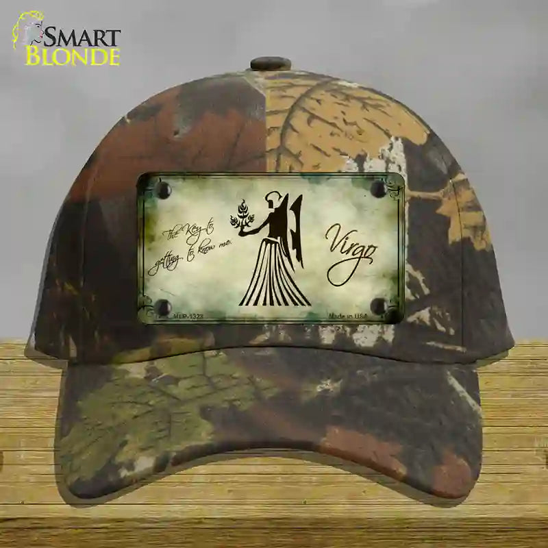 Virgo Zodiac Novelty License Plate Hat Cotton / Camoflauge