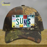 Suns Strip Art Novelty License Plate Hat Tag Cotton / Camoflauge