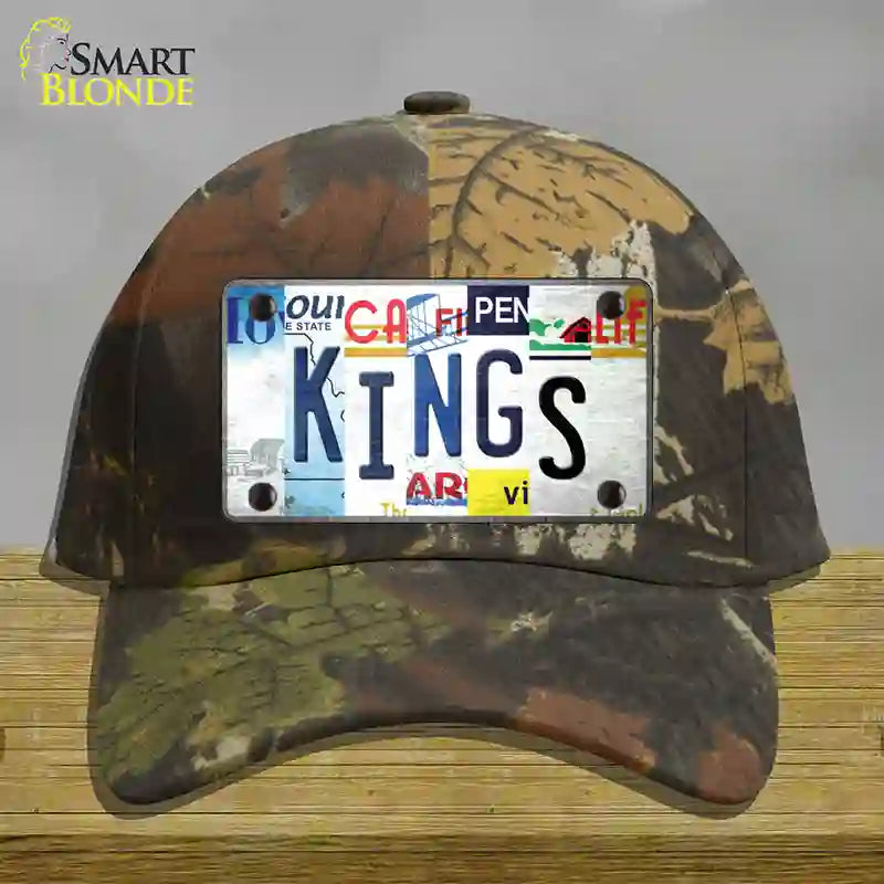 Kings Strip Art Novelty License Plate Hat Tag Cotton / Camoflauge