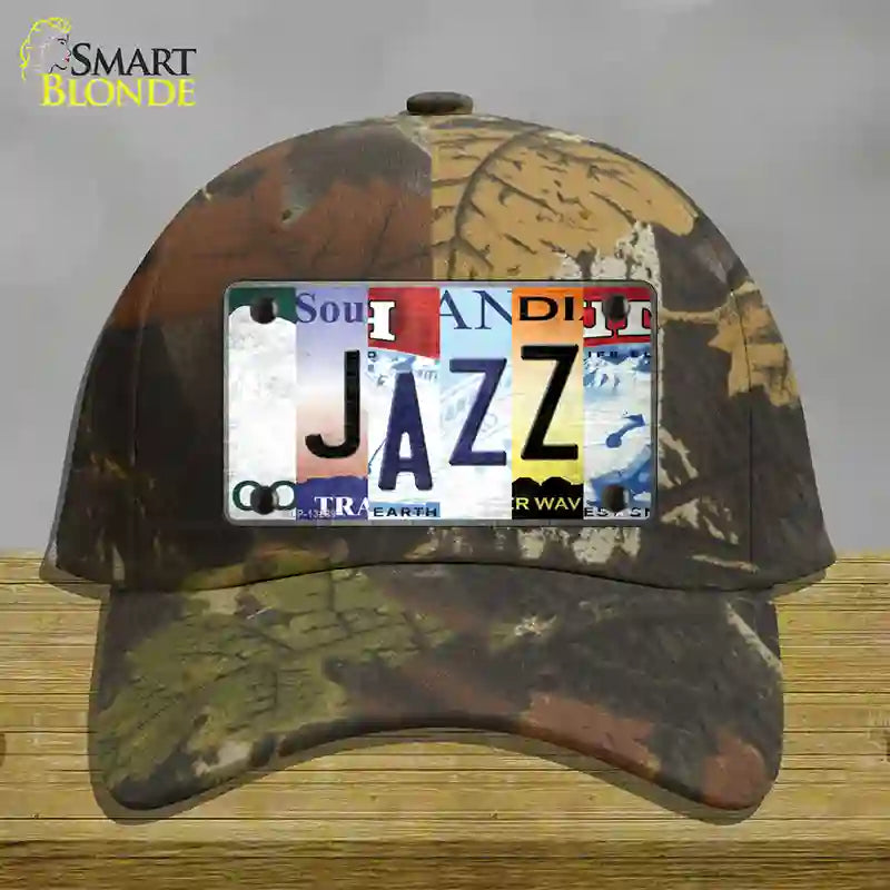 Jazz Strip Art Novelty License Plate Hat Tag Cotton / Camoflauge