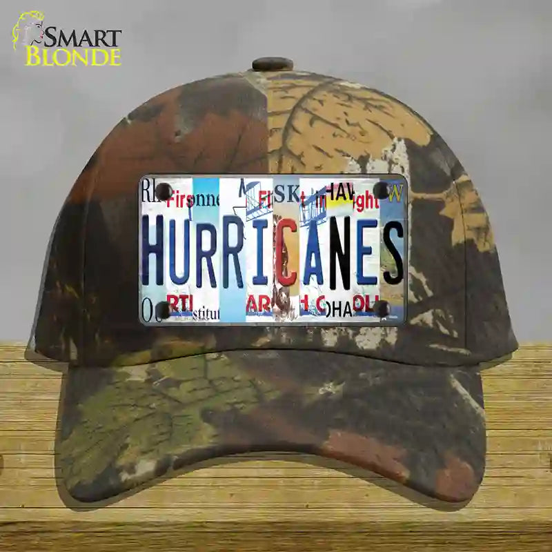 Hurricanes Strip Art Novelty License Plate Hat Tag Cotton / Camoflauge