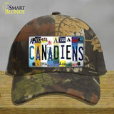 Canadiens Strip Art Novelty License Plate Hat Tag Cotton / Camoflauge