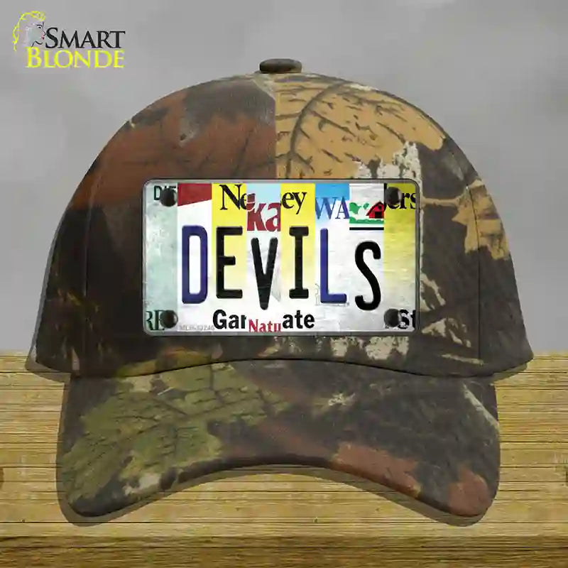 Devils Strip Art Novelty License Plate Hat Tag Cotton / Camoflauge