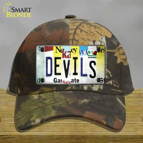 Devils Strip Art Novelty License Plate Hat Tag Cotton / Camoflauge