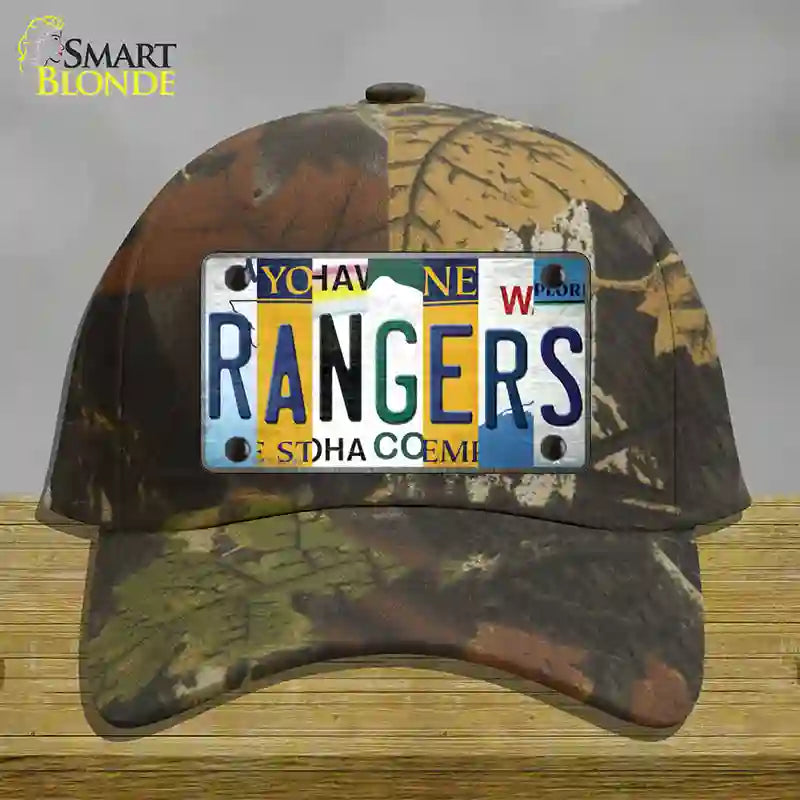 Rangers Hockey Strip Art Novelty License Plate Hat Tag Cotton / Camoflauge