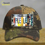 Maple Leafs Strip Art Novelty License Plate Hat Tag Cotton / Camoflauge