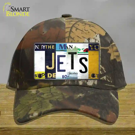 Jets Hockey Strip Art Novelty License Plate Hat Tag Cotton / Camoflauge