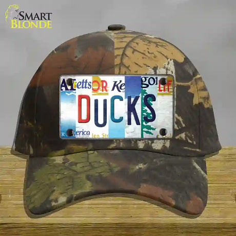 Ducks Strip Art Novelty License Plate Hat Tag Cotton / Camoflauge