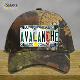 Avalanche Strip Art Novelty License Plate Hat Tag Cotton / Camoflauge