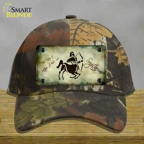 Sagittarius Zodiac Novelty License Plate Hat Cotton / Camoflauge