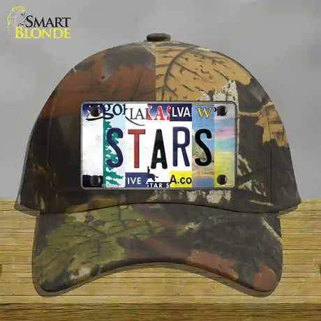 Stars Strip Art Novelty License Plate Hat Tag Cotton / Camoflauge