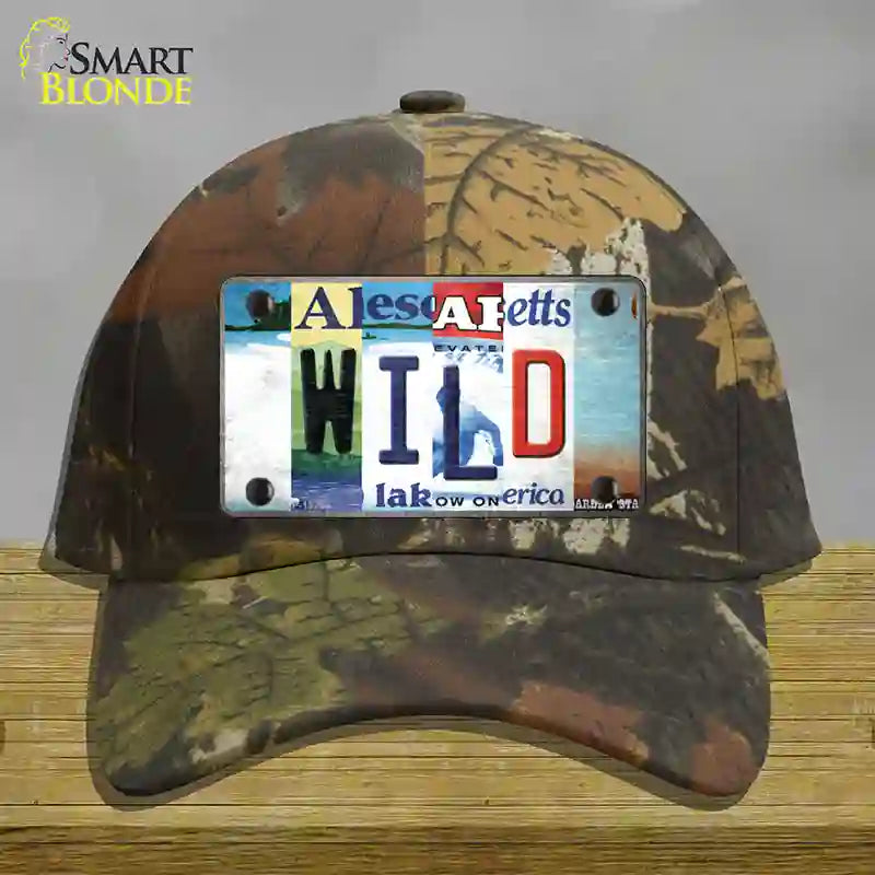 Wild Strip Art Novelty License Plate Hat Tag Cotton / Camoflauge