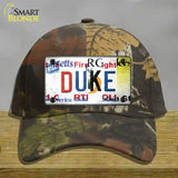 Duke Strip Art Novelty License Plate Hat Tag Cotton / Camoflauge