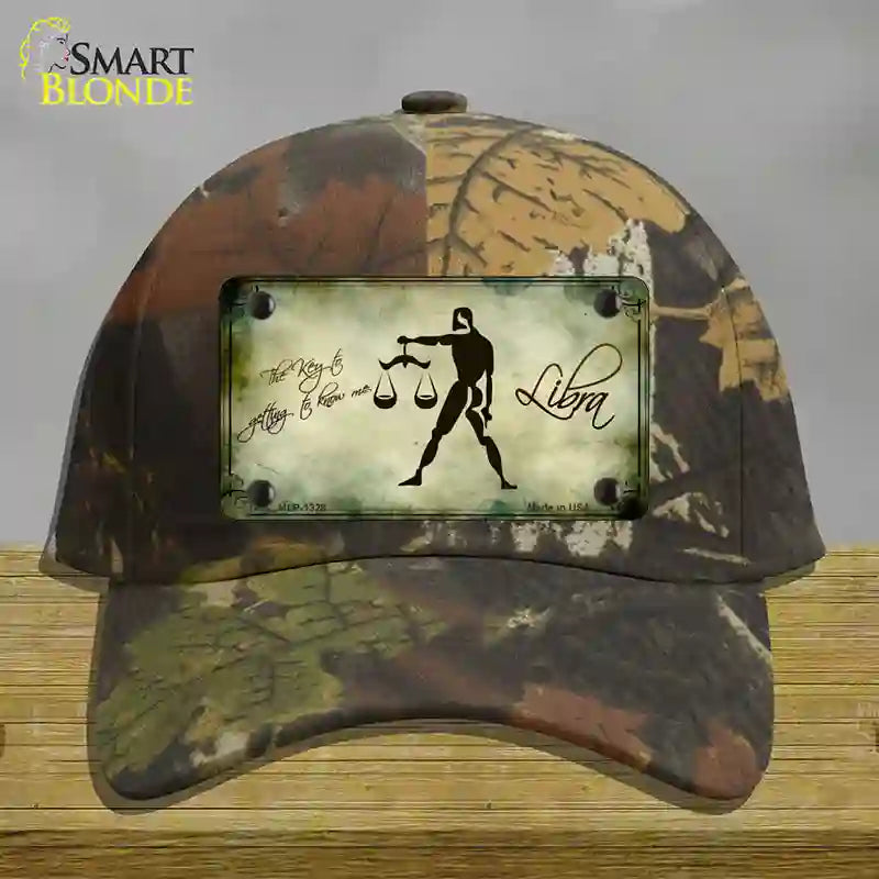 Libra Zodiac Novelty License Plate Hat Cotton / Camoflauge