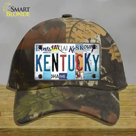 Kentucky Strip Art Novelty License Plate Hat Tag Cotton / Camoflauge