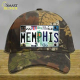 Memphis Strip Art Novelty License Plate Hat Tag Cotton / Camoflauge