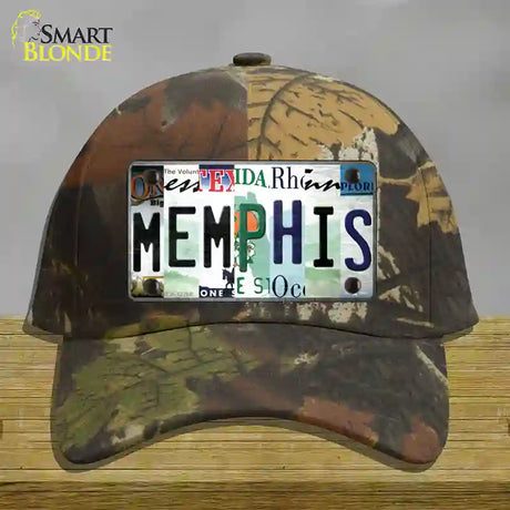 Memphis Strip Art Novelty License Plate Hat Tag Cotton / Camoflauge