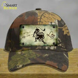 Leo Zodiac Novelty License Plate Hat Cotton / Camoflauge