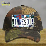 Minnesota Strip Art Novelty License Plate Hat Tag Cotton / Camoflauge