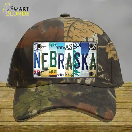 Nebraska Strip Art Novelty License Plate Hat Tag Cotton / Camoflauge