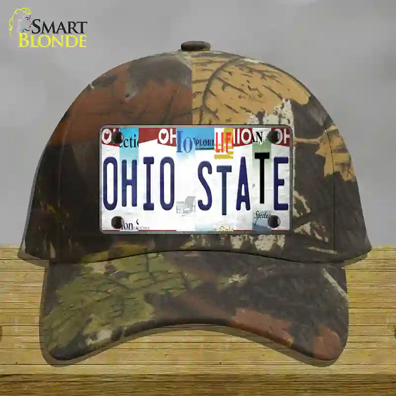 Ohio State Strip Art Novelty License Plate Hat Tag Cotton / Camoflauge