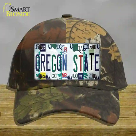 Oregon State Strip Art Novelty License Plate Hat Tag Cotton / Camoflauge