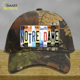 Notre Dame Strip Art Novelty License Plate Hat Tag Cotton / Camoflauge