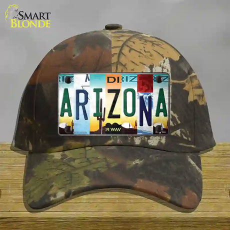 Arizona Strip Art Novelty License Plate Hat Tag Cotton / Camoflauge