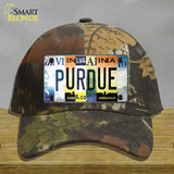 Purdue Strip Art Novelty License Plate Hat Tag Cotton / Camoflauge