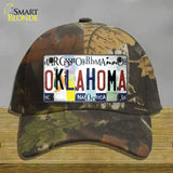 Oklahoma Strip Art Novelty License Plate Hat Tag Cotton / Camoflauge