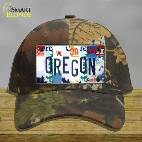 Oregon Strip Art Novelty License Plate Hat Tag Cotton / Camoflauge