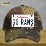 Go Rams Novelty License Plate Hat Tag Cotton / Camoflauge