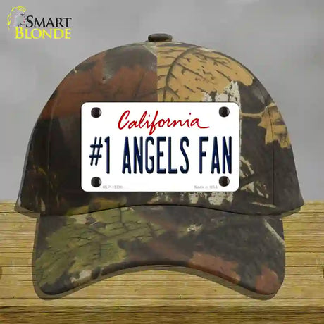 Number 1 Angels Fan Novelty License Plate Hat Tag Cotton / Camoflauge