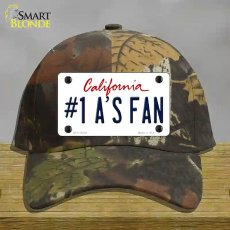 Number 1 Athletics Fan Novelty License Plate Hat Tag Cotton / Camoflauge