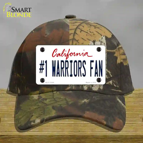 Number 1 Warriors Fan Novelty License Plate Hat Tag Cotton / Camoflauge