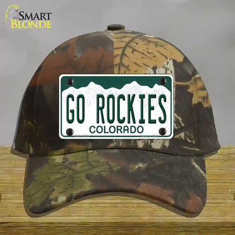 Go Rockies Novelty License Plate Hat Tag Cotton / Camoflauge