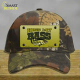 Kiss My Bass Novelty License Plate Hat Cotton / Camoflauge