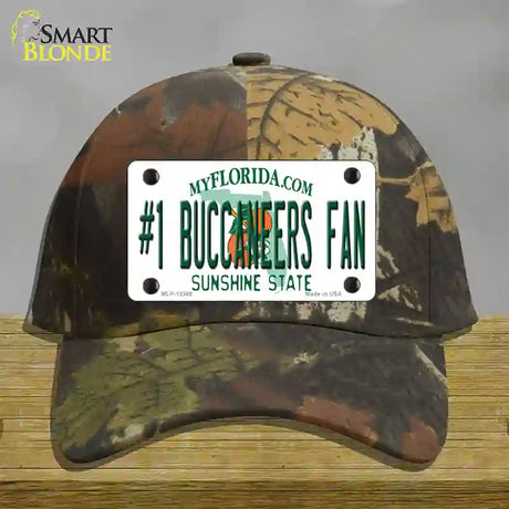 Number 1 Buccaneers Fan Novelty License Plate Hat Tag Cotton / Camoflauge