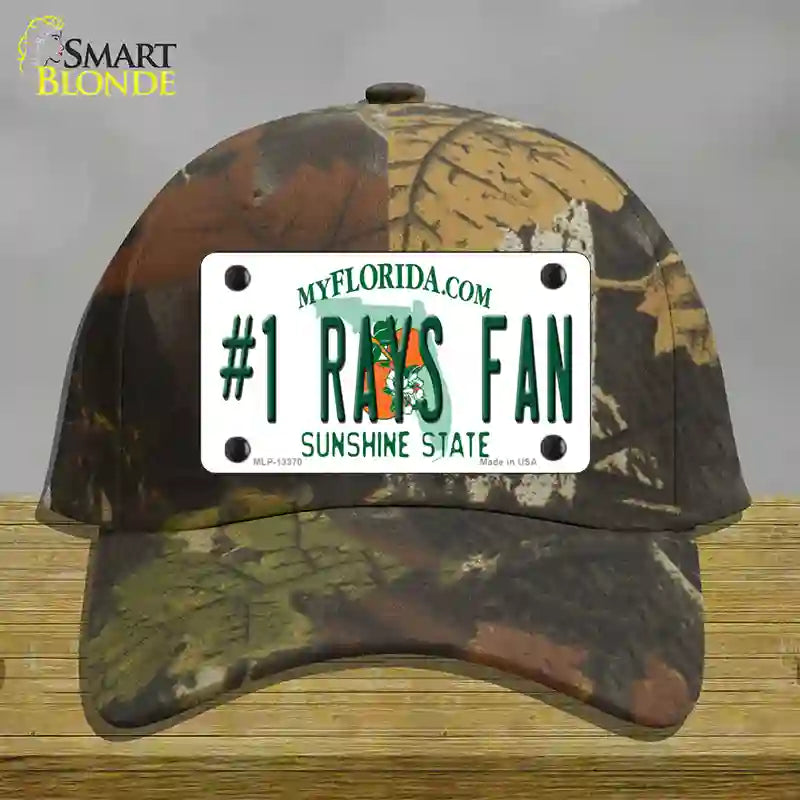 Number 1 Rays Fan Novelty License Plate Hat Tag Cotton / Camoflauge