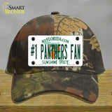 Number 1 Panthers Fan Novelty License Plate Hat Tag Cotton / Camoflauge