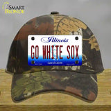 Go White Sox Novelty License Plate Hat Tag Cotton / Camoflauge