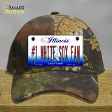 Number 1 White Sox Fan Novelty License Plate Hat Tag Cotton / Camoflauge