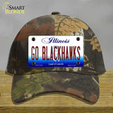 Go Blackhawks Novelty License Plate Hat Tag Cotton / Camoflauge