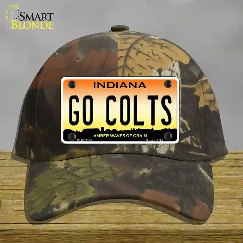 Go Colts Novelty License Plate Hat Tag Cotton / Camoflauge