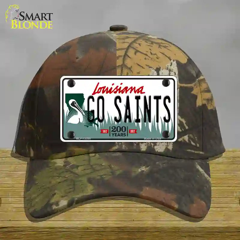 Go Saints Novelty License Plate Hat Tag Cotton / Camoflauge