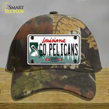 Go Pelicans Novelty License Plate Hat Tag Cotton / Camoflauge