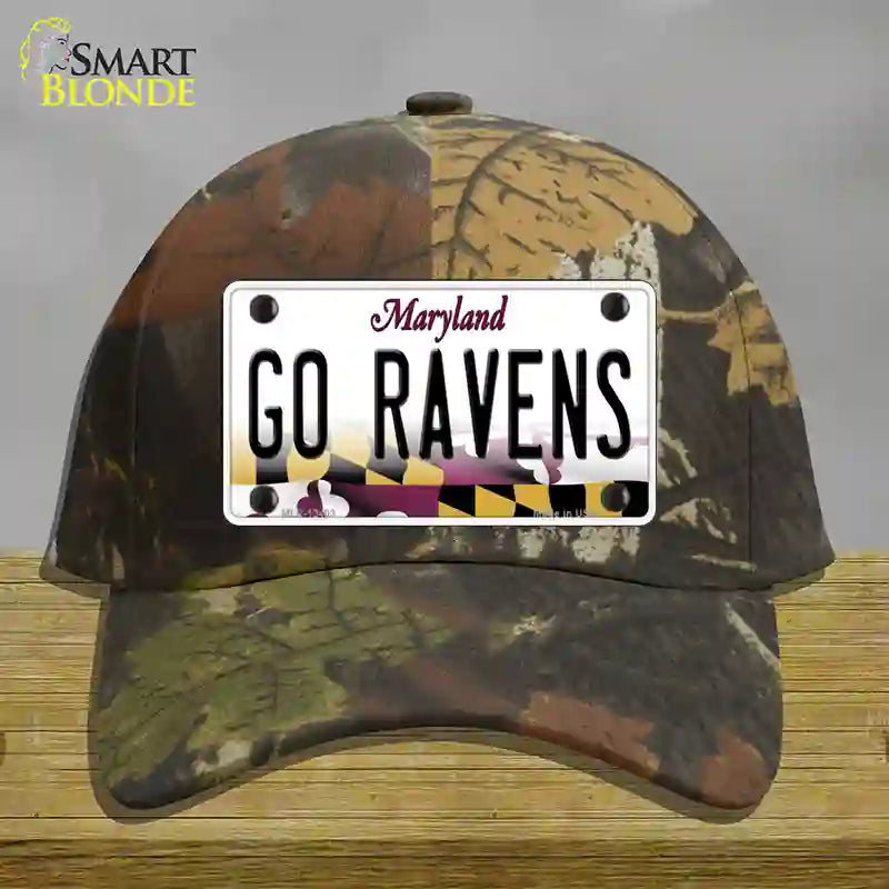 Go Ravens Novelty License Plate Hat Tag Cotton / Camoflauge